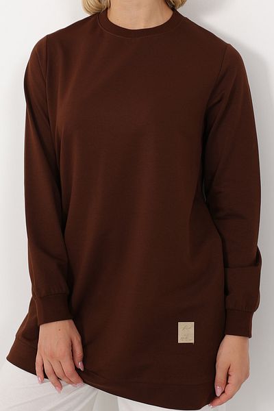 Linvey Crew Neck Embroidered Short Tunic