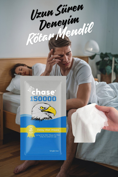 Chase 20 Adet Erkekler için Uzun Deneyim Rötar Mendil