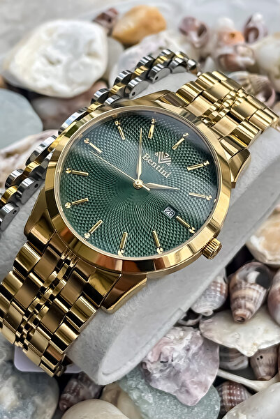 Bentini New Season Gold Color Steel Cord Men's Watch with 2 Years Warranty 3Atm Waterproof Bracelet with Gift