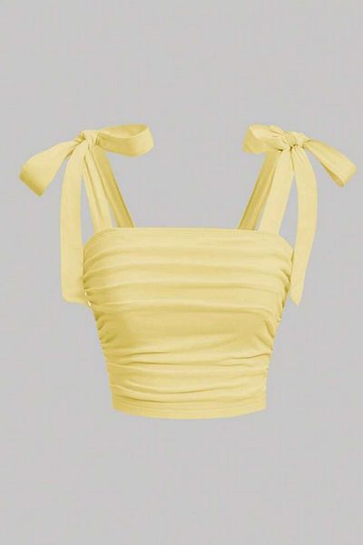 World Fashion Trends WFT5023B Bluză crop cu bretele largi