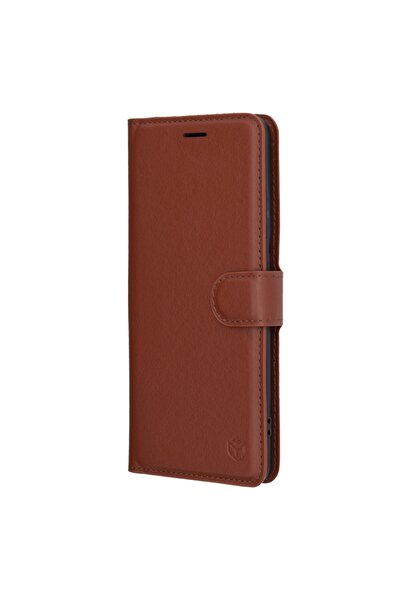 SKYDDAR INNOVATION Θήκη για Motorola Edge 60 Pro, Δερμάτινη Θήκη, Τύπος βιβλίου, με Εσωτερική Θήκη, Καφέ, σετ αυτοκόλλητων