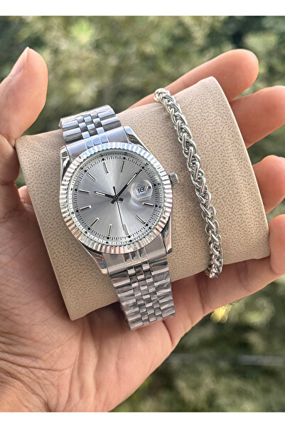 Tulpar Special Series Premium Men's Wristwatch with Steel Cord Bracelet Gift