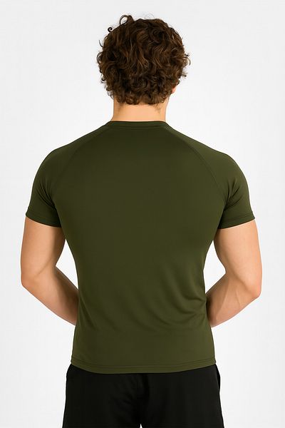Stylovi تي شيرت UFC Venum Khaki مصنوع من نسيج خاص مضغوط ممتاز للرجال للتدريب الرياضي واللياقة البدنية MMA