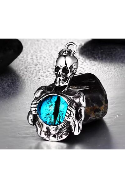 voyageaccessory Dragon Eye New Season Skull Necklace in Vibrant Colors