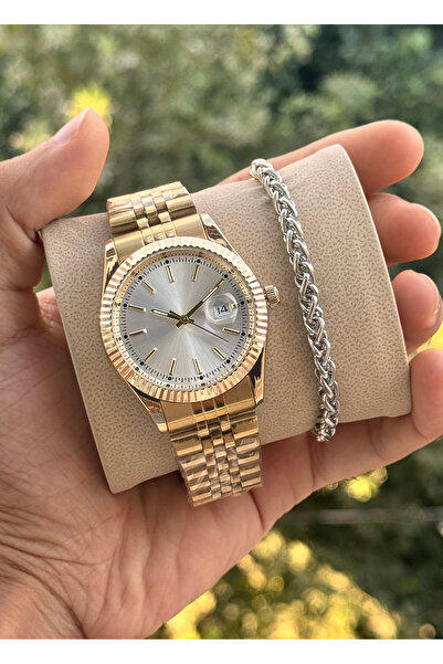 Tulpar Special Series Premium Men's Wristwatch with Steel Cord Bracelet Gift