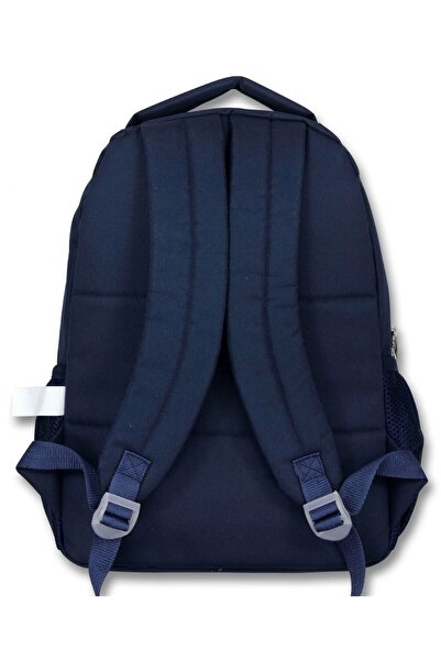 ÜMİT ÇANTA Ümit Çanta 5045 Синьо-білий трикишеньковий шкільний рюкзак для хлопчиків - Космонавт-ведмедик