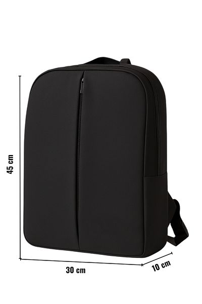 Çantacım Laptop Bag 15.6 Inch Black Notebook Backpack