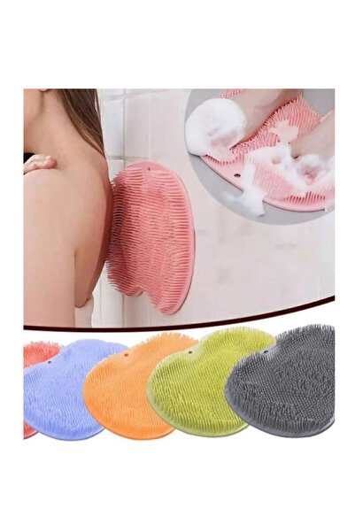 mucit home Vantuzlu Silikon Banyo Fırçası Ayak Masaj Pedi Sırt Kesesi Vücut Y...