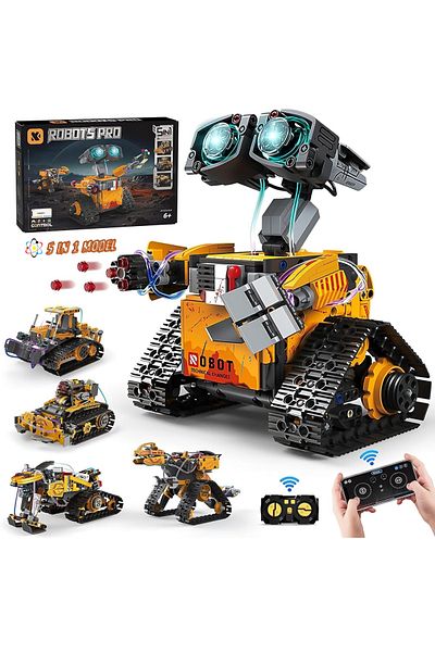 RaSteff Robot 5 in 1, Educational Toy with 673 Pieces