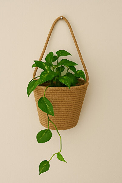 ÖRGÜM Саксия Декоративна стойка за цветя Органайзер Стена кошница 15x15 cm РА...