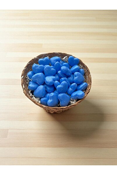 EQMQ STORE KOZMETİK صابون معطر ميني هارت 10 قطع أزرق 2*2 سم