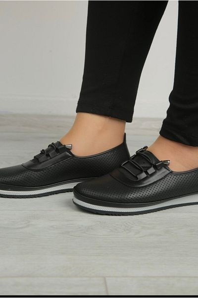 ASL SHOES STORE Balerini Daily Soft pentru damă - Talpă ortopedică cu găuri pentru sfoară