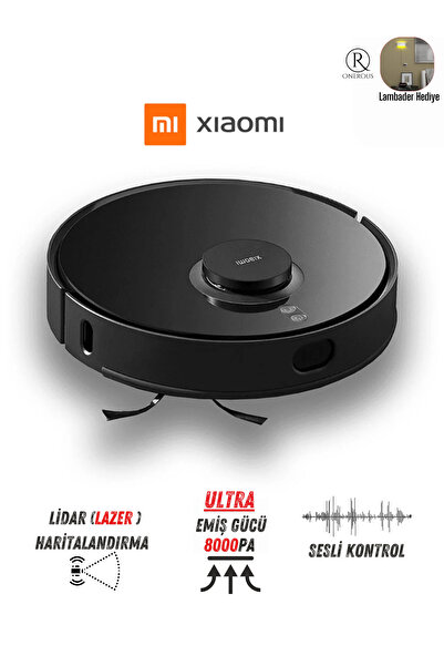 Xiaomi 8000PA Üstün Emiş Gücü Performanslı Wİ-Fİ Akıllı Kontrol LİDAR Tarama ...