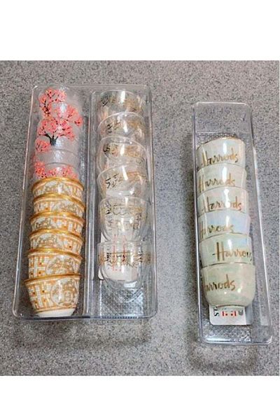 Generic DIDA Set of 4 transparent cup and spoon organizers