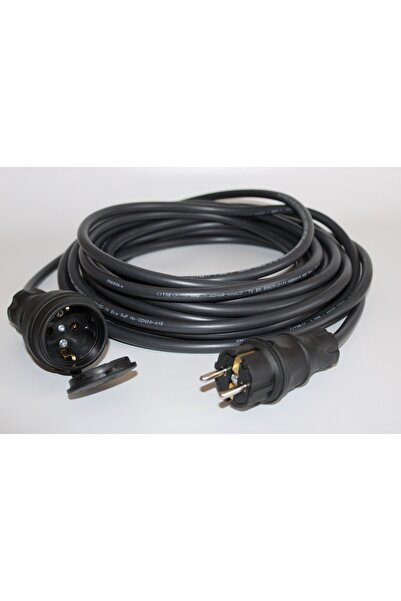 aryes Mutlusan Kauçuk Fişli 15 Mt Öznur 3*2,5mm Kalın Bakır Seyyar Kablosu Elektrikli Araç Için Uygundur