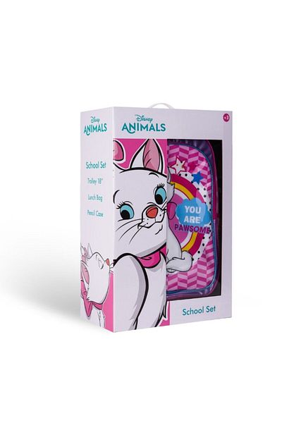 Disney 3in1 Kitty Trolley Backpack Set for Kids Ages 3-8