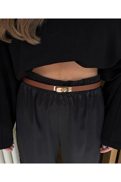 MODAM HİFA Marime reglabila Taba Femei Curea Pantaloni Curea Rochie Curea Cămașă Curea Jachetă