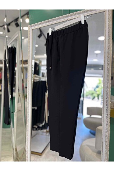 MERAM BUTİK بنطلون قماش هوما - أسود - 42