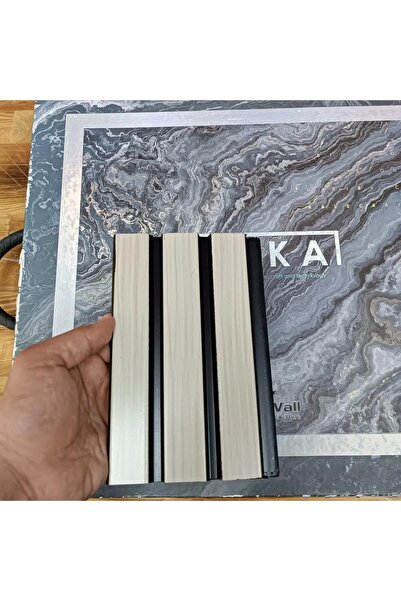 EKSELANS DEKORASYON Lambiri ( 5 Adet 12x280 Cm ) Krem Model Ev, Ofis Pvc Duvar Paneli