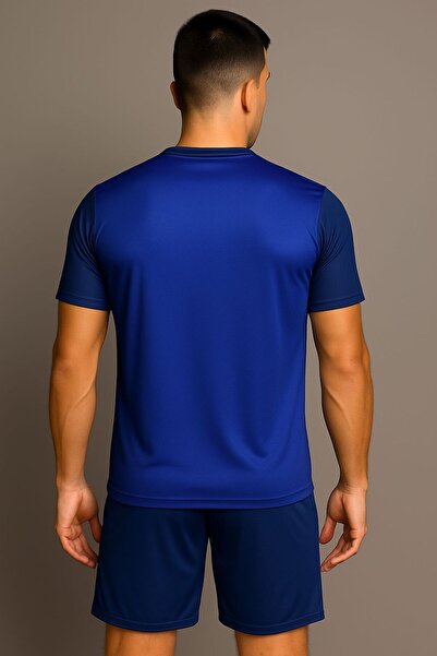 SPORTECH Mavi-beyaz Forma Takımı K0135 (TEK KELİME ISİM VE NUMARA YAZILIR)