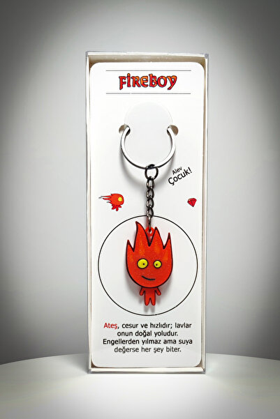 Saes Labs Fire Child Keychain