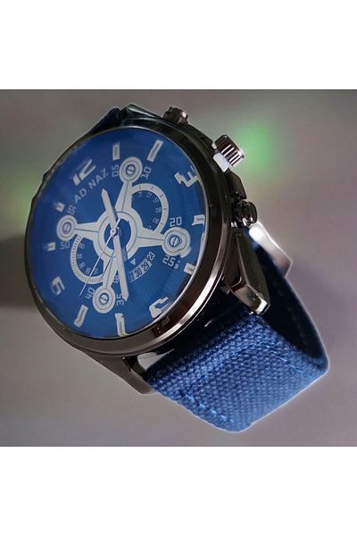 OEM Ceas sport/casual barbatesc, curea din material textil, mecanism quartz, display analog