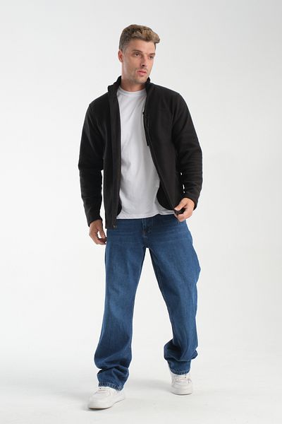 KAPHONE Unisex Fleece Full Zipper 3 Pocket Fleece Jacket
