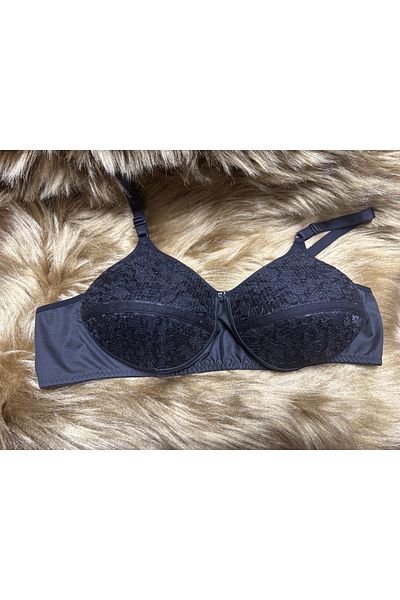 SATTENS Solitary 3-Pack Large Size Recovery Maternal Bra Lace Hollow Wire-Free Bra