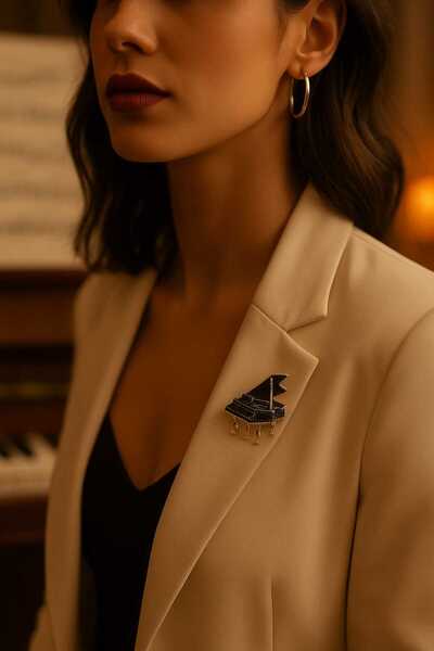 Punky Store Piyano-Müzisyen Broş