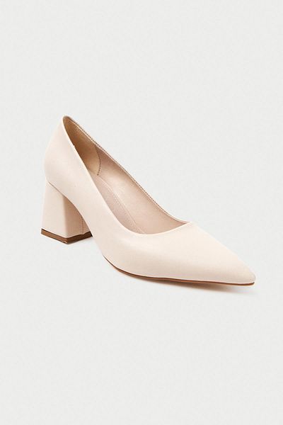 Mubiano MBZFR600-BJ Tocuri bloc pentru femei, 6 cm, cu vârf ascuțit, bej, pantofi stiletto și cu toc