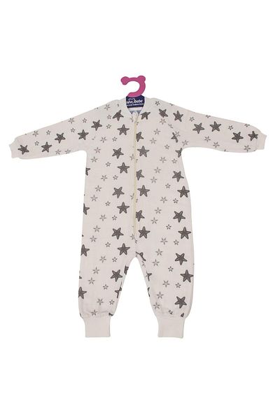 Sevi Bebe Organic Muslin Sleeping Bag Art-309 Gray Star