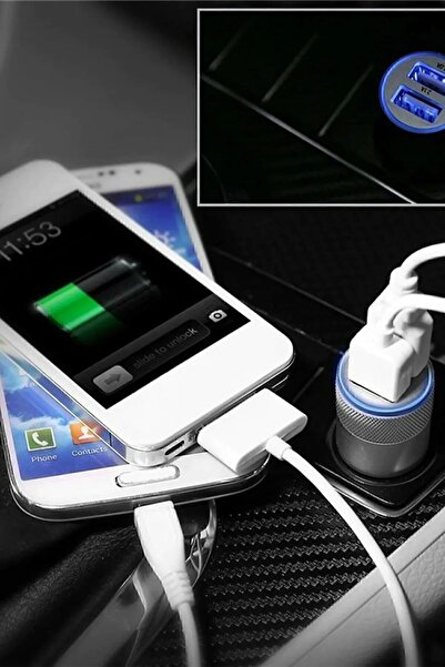 KOİ TECH Type-c Usb Araç Çakmaklık 38w Pd Hızlı Şarj Soketi Araba Usb-c Şarz Samsung Xiaomi Uyumlu