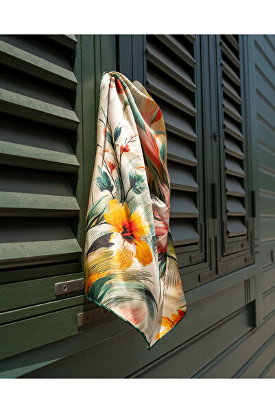 Velouté Bloomtide 100% Silk Satin Women's Scarf