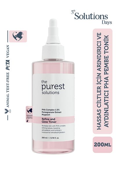 The Purest Solutions Καθαριστικό και φωτεινό PHA Pink Tonic για ευαίσθητο δέρμα