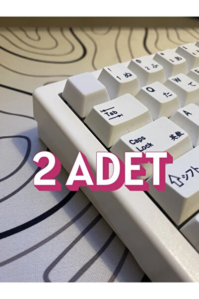 PUREYSMA Düz Blank Keycap (2’li Set) | Yazısız Mekanik Klavye Tuş Başlığı | C...