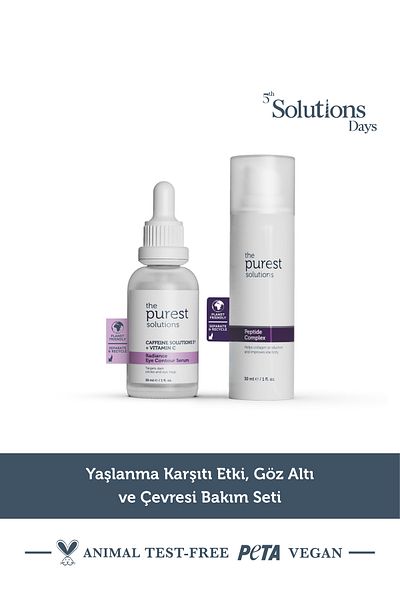 The Purest Solutions Set de îngrijire intensivă pentru hidratare anti-îmbătrânire și conturul ochilor pentru a susține aspectul luminos sub ochi