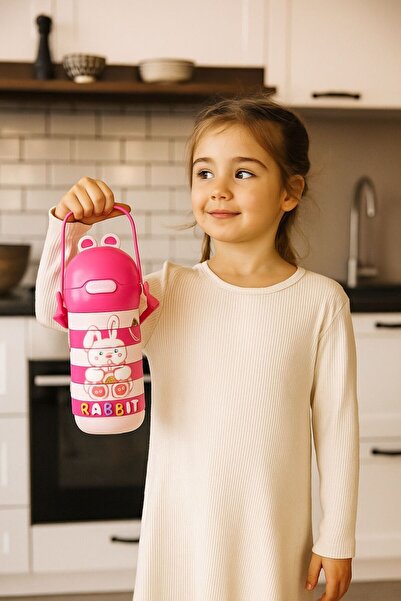 GÜVEN 500ml Stainless Steel Thermal Water Bottle for Children's School