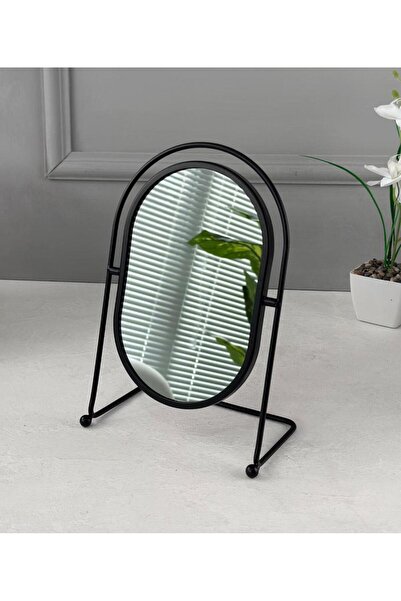 Pembeli Kızın Butiği METAL STANTLI LÜKS AYNA DEKOR SİYAH