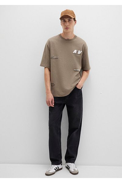 Mavi Tricou maro imprimat Relaxed Fit / Tăietură lejeră 0612912-70355