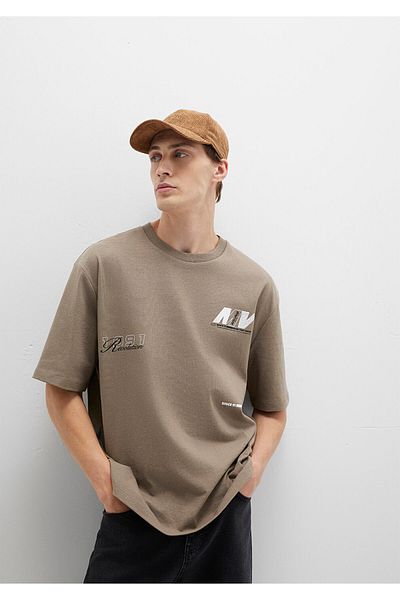 Mavi Tricou maro imprimat Relaxed Fit / Tăietură lejeră 0612912-70355