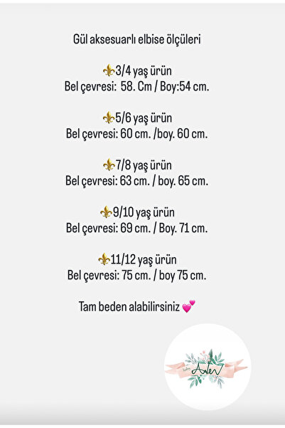 Baby BabyAden Gül detaylı tokalı kayık yaka saten kabarık abiye doğum günü parti kostüm kız çocuk elbise