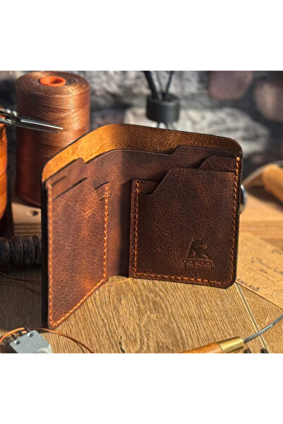 gandar موديل فالينتا / محفظة جلدية أصلية بنمط رياضي وحامل بطاقات (يمكن كتابة ...