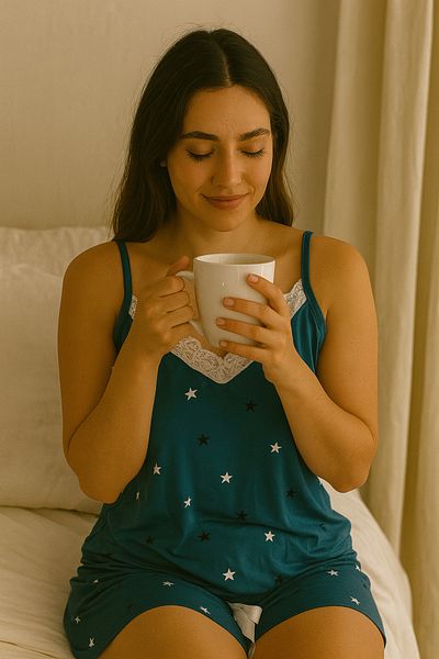 Lady Queen Milan Lace Shorts Pajama Suit