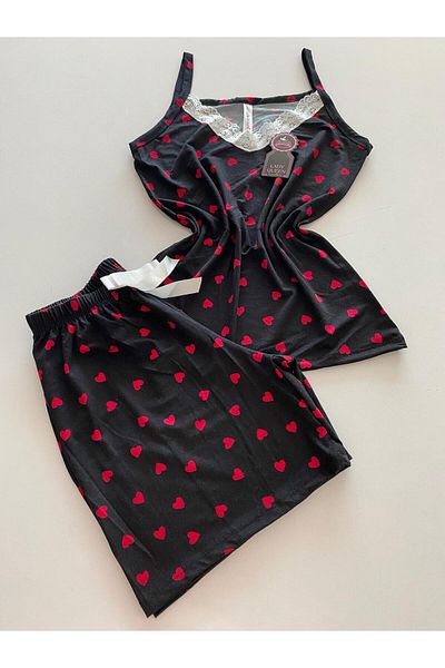 Lady Queen Ring Viscose Shorts Pajama Set
