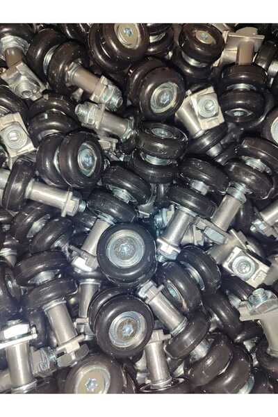 Ahtapot Cam Balkon Tekeri Siyah 6 Adet (3 Adet Kertikli-3 Adet Kertiksiz)