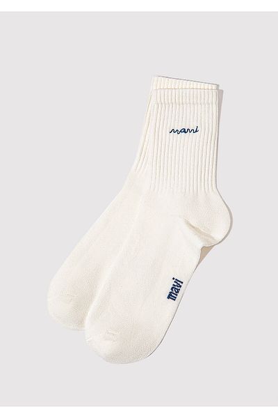 Mavi Logo Embroidered White Socks 1913235-620