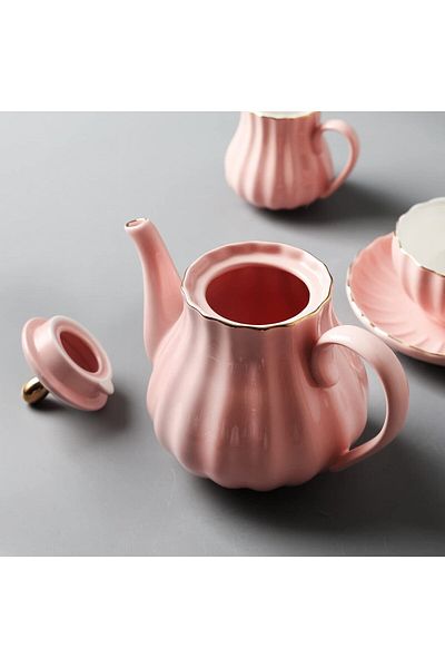 Generic Ceramic Teapot European Ceramic Teapot With Infuser