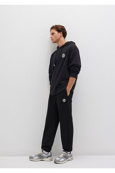 Mavi Schwarze Jogginghose mit Mvjns-Logo-Aufdruck - 0010175 -900