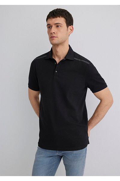 Mavi Черна черна поло тениска Regular Fit / Regular Fit0611536-900