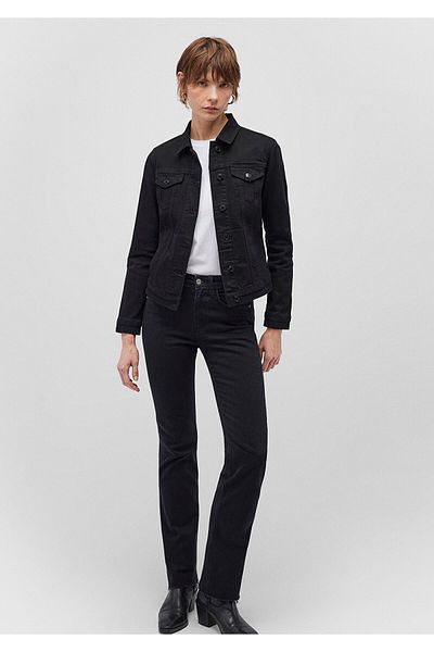Mavi Daisy Lässige schwarze Jeansjacke 1113627254